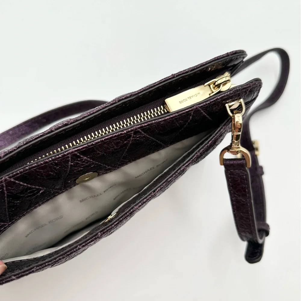 MICHAEL KORS Damson Large Crossbody Clutch Bag